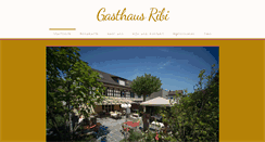 Desktop Screenshot of gasthaus-ribi.ch